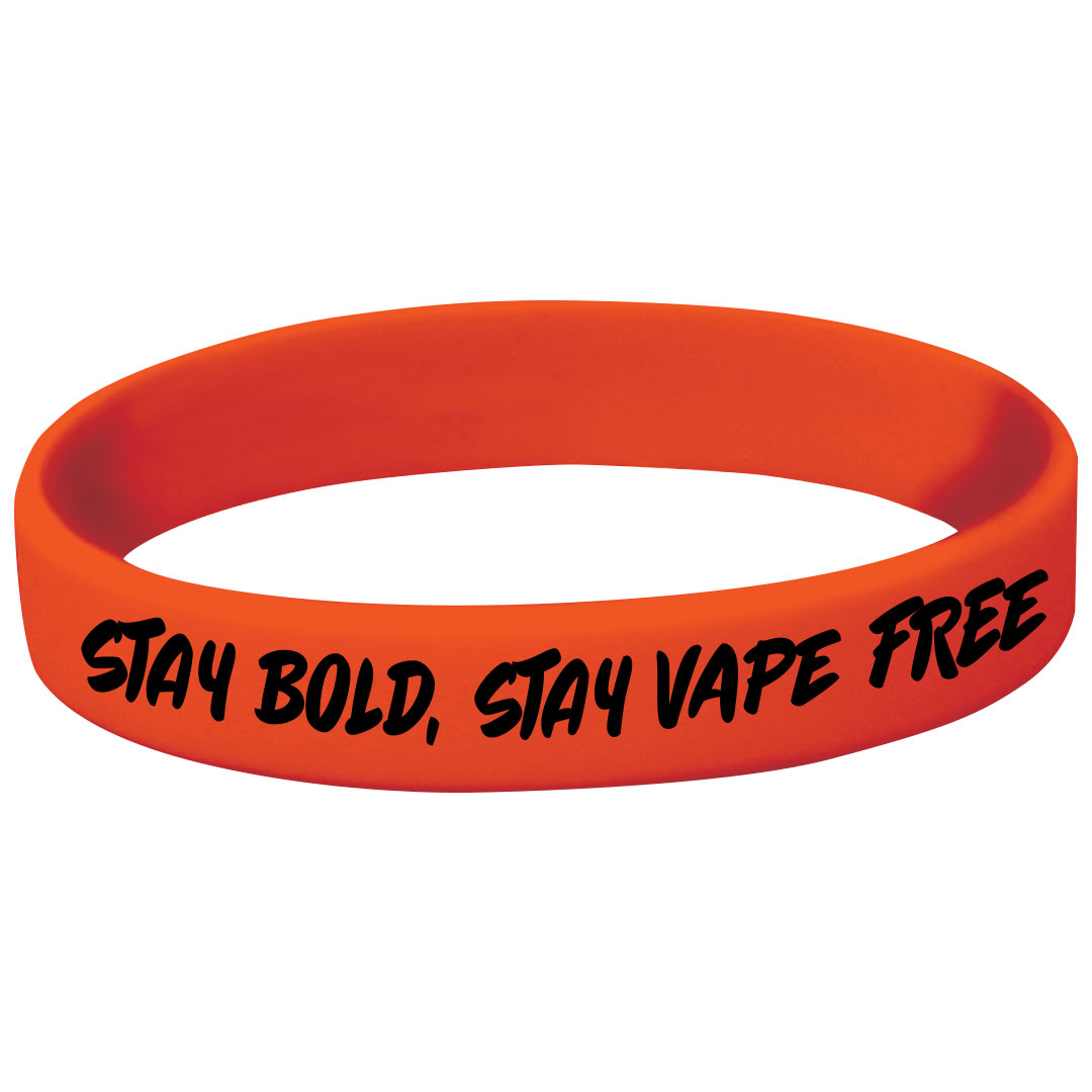 Stay Bold, Stay Vape Free Bracelet