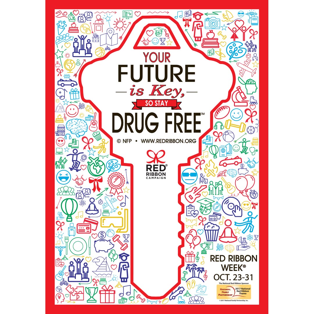 Your Future Is Key, So Stay Drug Free. Poster