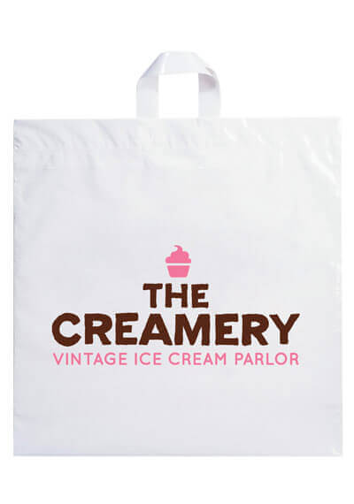 Soft Loop Handle Bag – 18″W X 18″W X 4″ Gusset – Customizable