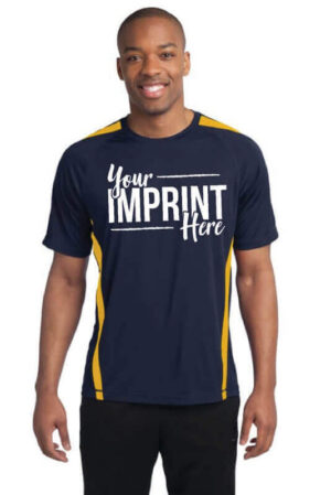 Sport Tek Colorblock Competitor Tee – Adult, Screenprinted – Customizable