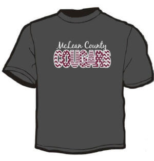 Shirt Template: McLean County Lady Cougars 9