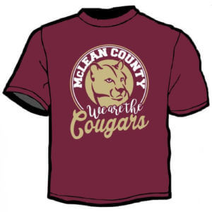 Shirt Template: We Are The Cougars 3