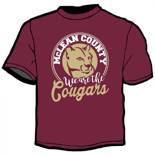 School Spirit Shirt: We Are The Cougars 1