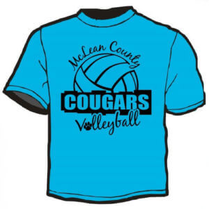 Shirt Template: Cougars Volleyball 4