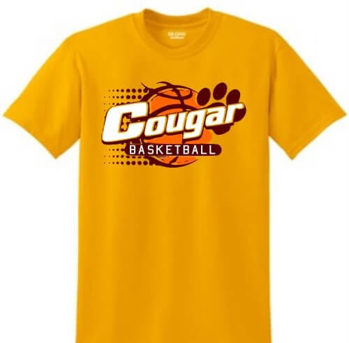 School Spirit Shirt: Cougar Basketball 3