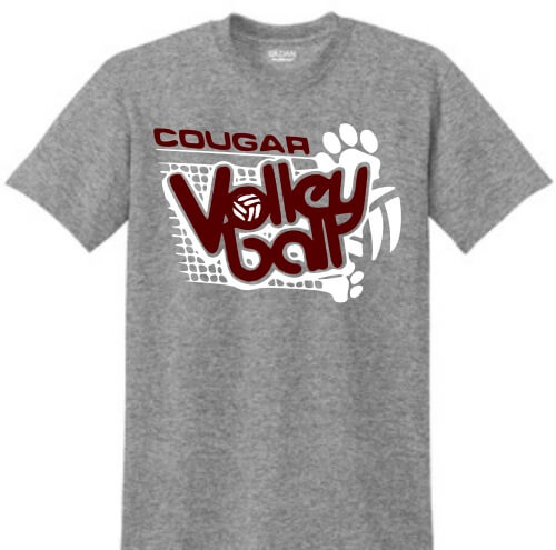 Shirt Template: Cougar Volleyball 1