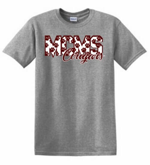School Spirit Shirt: MCMS Cougars 3
