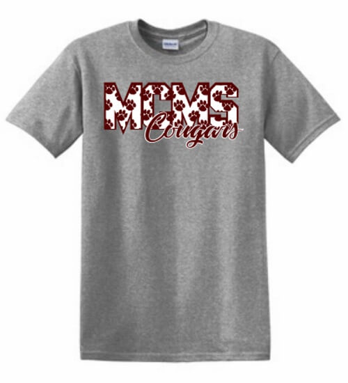 Shirt Template: MCMS Cougars 2
