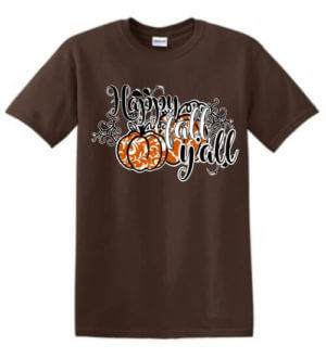 Shirt Template: Happy Fall Yall 3