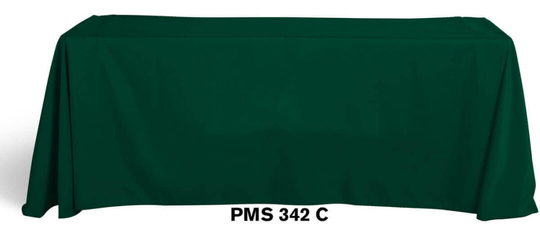 Table Cover – Digital Dye-Sub – 90″ x 132″ – Front Panel Imprint – Customizable