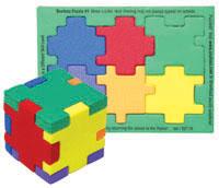 Multi-Color Foam Puzzle Cube - Customizable