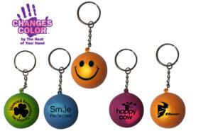 Mood Smiley Face Stress Key Chain - Customizable 11