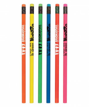Pencil - Neon Round Wooden - Customizable 2