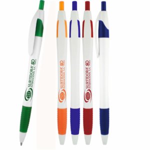 Jetstream Pen - White Barrel - Color Trim - Color Grip - Customizable 7