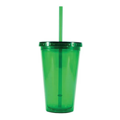 Tumbler - 16 oz. Double Wall with Straw - Customizable 8