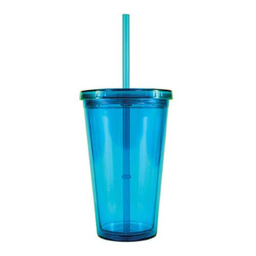 Tumbler - 16 oz. Double Wall with Straw - Customizable 6