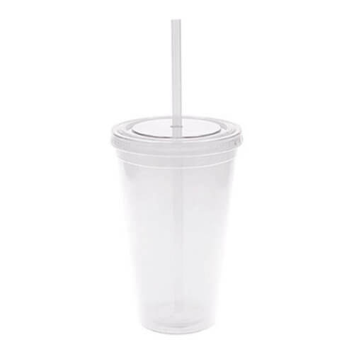 Tumbler - 16 oz. Double Wall with Straw - Customizable 4