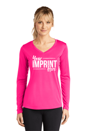 Sport-Tek Competitor Tee - Long Sleeve - Ladies - Screenprint - Customizable 49