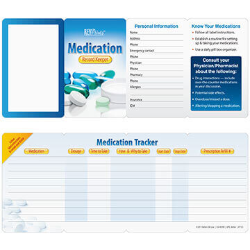 Medication Record Keeper - Customizable 4