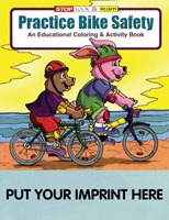 Practice Bike Safety Coloring And Activity Book - Customizable