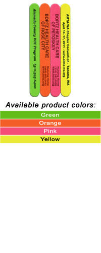 Emery Board - Neon Colors - Assorted - Customizable