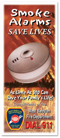 Brochure - Smoke Alarm Saves Lives - Full Color Process - Customizable