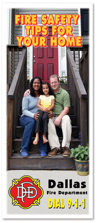 Brochure - Fire Safety Tips For Your Home - Full Color Process - Customizable 3 Brochure - Fire Safety Tips For Your Home - Full Color Process - Customizable