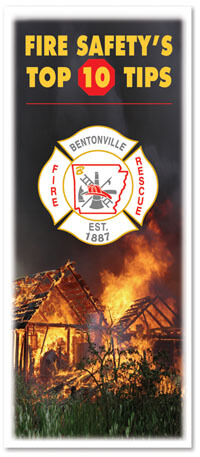 Brochure - Fire Safety's Top Ten Tips - Full Color Process - Customizable