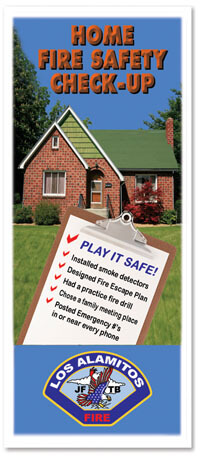 Brochure - Home Fire Safety Check - Full Color Process - Customizable