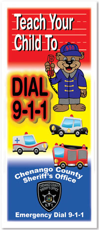 Brochure - Teach Your Child To Call 9-1-1 - Full Color Process - Customizable