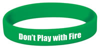 Don't Play with Fire Silicone Bracelet