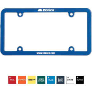 License Plate Frame - One Color Imprint - Customizable 2