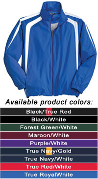 Sport Tek Colorblock Raglan Jacket, Zip-Up - Youth - Embroidered - Customizable