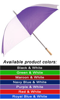 Umbrella - Manual Open Golf Umbrella - One-Color Imprint- Customizable