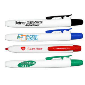 Retractable Dry Erase Marker- Customizable 30