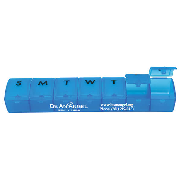 Pill Dispenser - Weekly - One-Color Imprint - Customizable 2