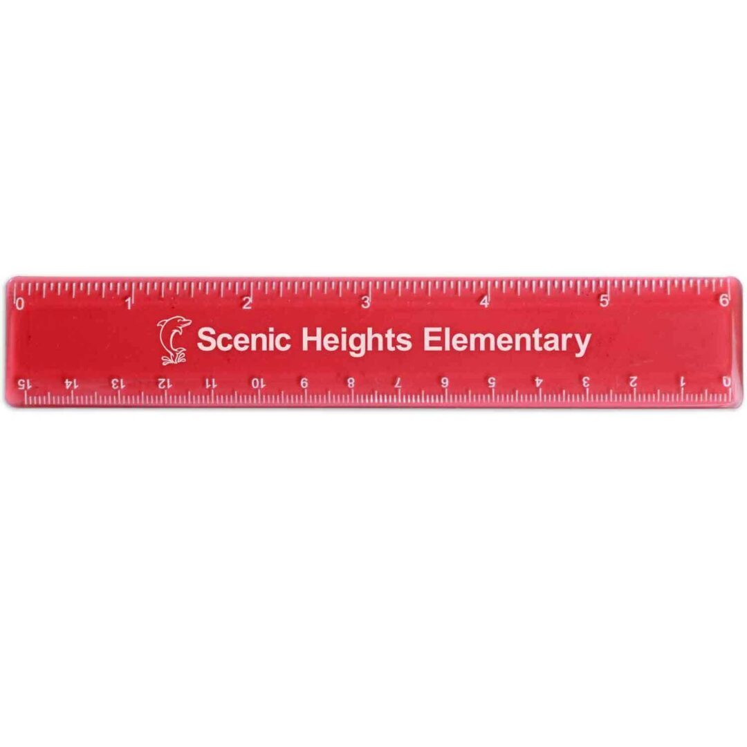 Plastic Ruler Solid or Translucent Color – Customizable