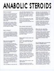 Anabolic Steroids - Drug Fact Sheets (Sold in Sets of 50)