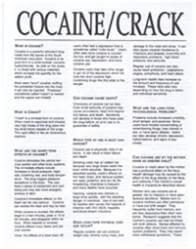 Cocaine/Crack - Drug Fact Sheets (Sold in Sets of 50)
