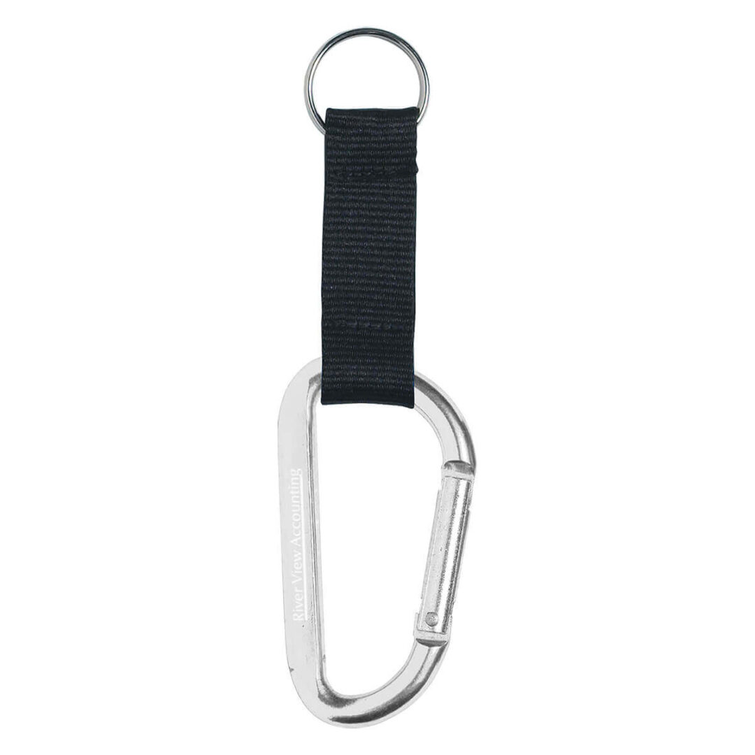 Carabiner With Strap And Keychain- Customizable