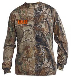 Russell Outdoors Realtree Explorer 100% Cotton Long Sleeve T-Shirt with Pocket - Adult - Embroidered - Customizable