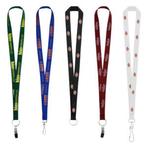 |Solid Color Lanyard W/Choice Of Attachment - Customizable