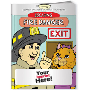 Escaping Fire Danger Coloring Book - Customizable 14