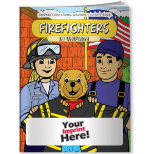 Firefighters in Uniform Coloring Book - Customizable 17