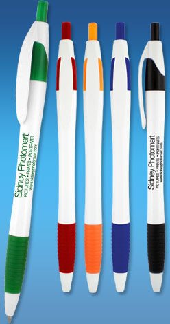 Jetstream Pen - White Barrel - Color Trim - Color Grip - Customizable