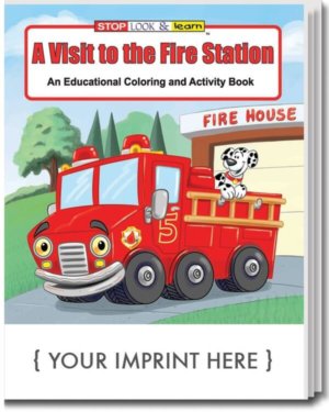 A Visit to the Fire Station Coloring Book - Customizable 2