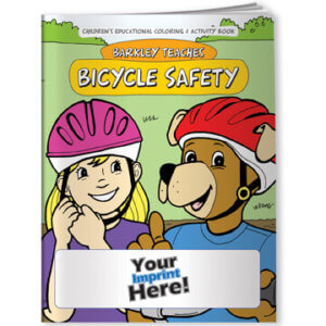 Barkley Teaches Bicycle Safety Coloring Book - Customizable 5