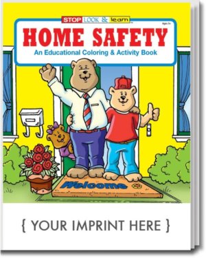 Home Safety Coloring And Activity Book - Customizable 20