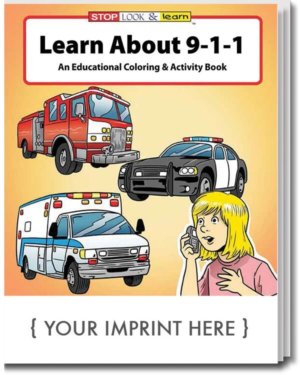 Learn About 911 Coloring And Activity Book - Customizable 23