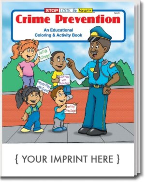 Crime Prevention Coloring And Activity Book - Customizable 11